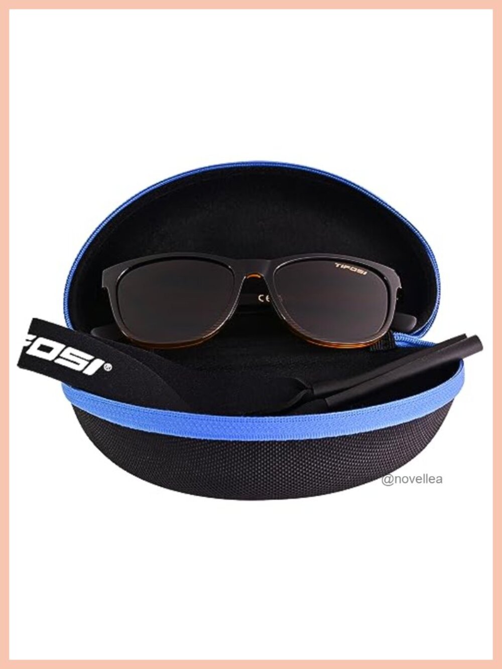 Sunglasses Bundle with Case & Eyewear Strap, Lightweight TR90